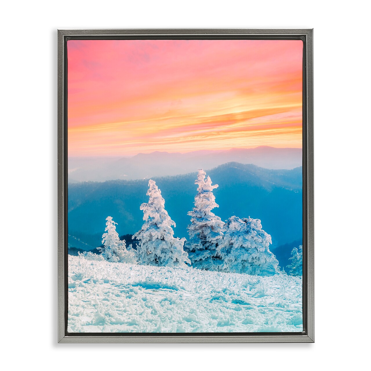 Stupell Industries Fire And Ice Sunset Floating Frame, design by Jared Kreiss